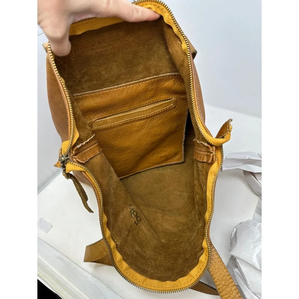 Rowdy Softened Unlined Leather Tote in Cedar